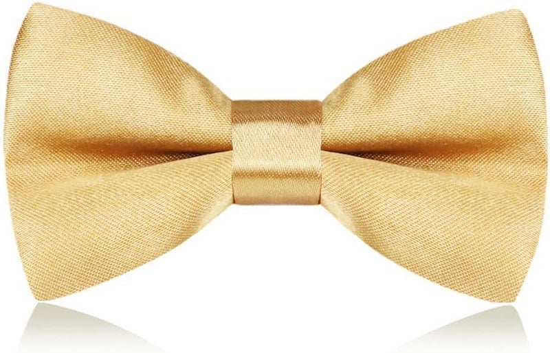 weVSwe Boy's Bow Ties Adjustable Pre Tied Bowtie for Wedding Party 10 x 5 CM - Image 1